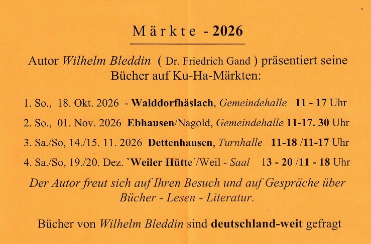 M&auml;rkte 2026