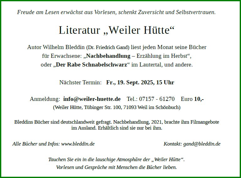 Weiler Hütte